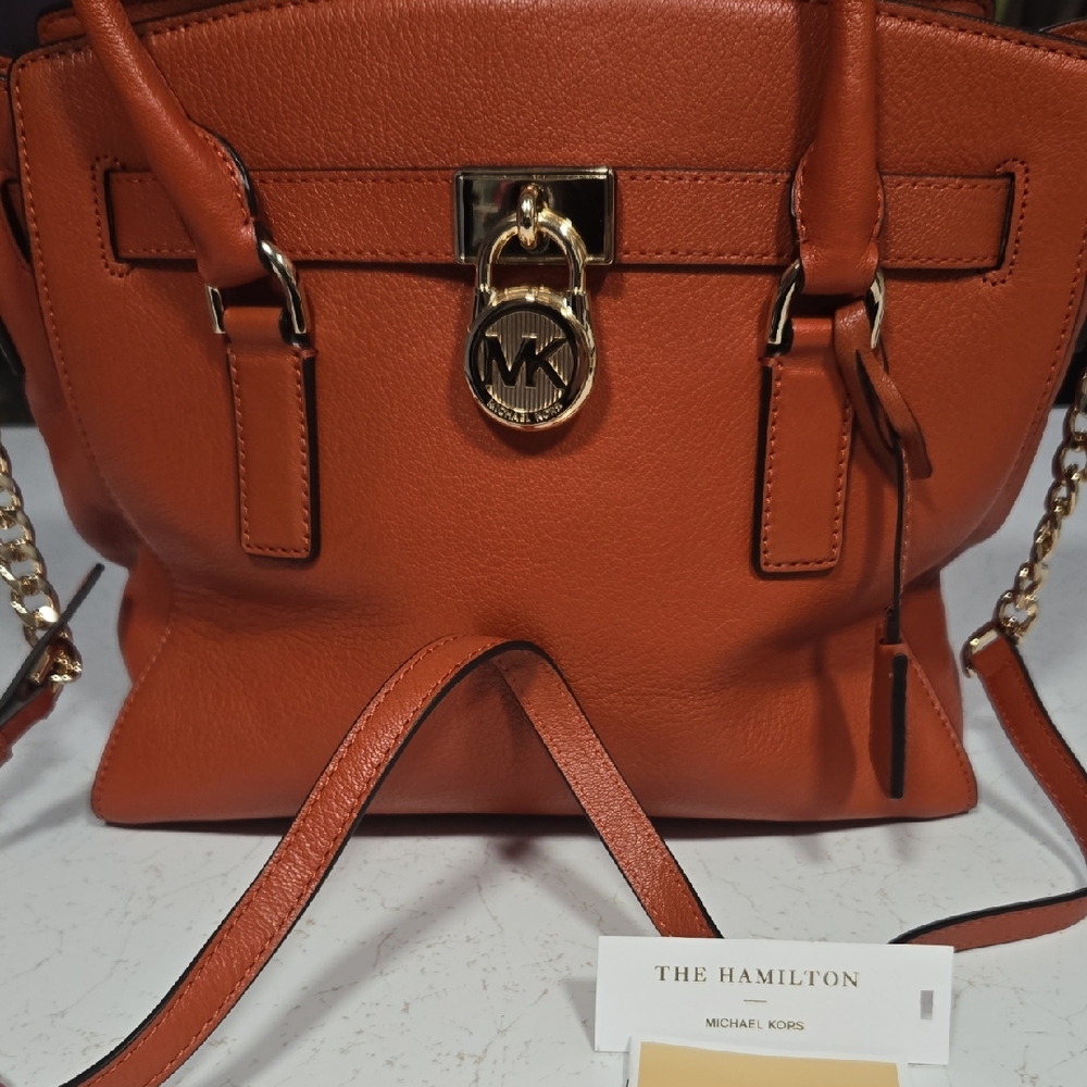 Michael Kors The Hamilton Orange Satchel